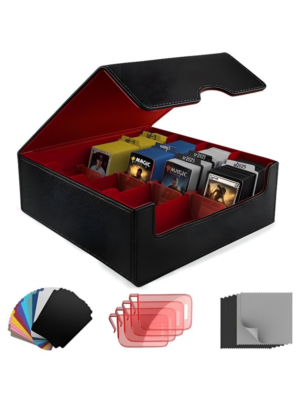 Trading Card Storage Box (3000+ Cards Capacity) – Magnetic MTG Deck Box